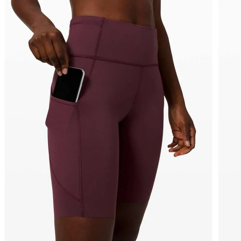 Lululemon Fast And Free Short 10" Cassis 6 - Picture 4 of 11